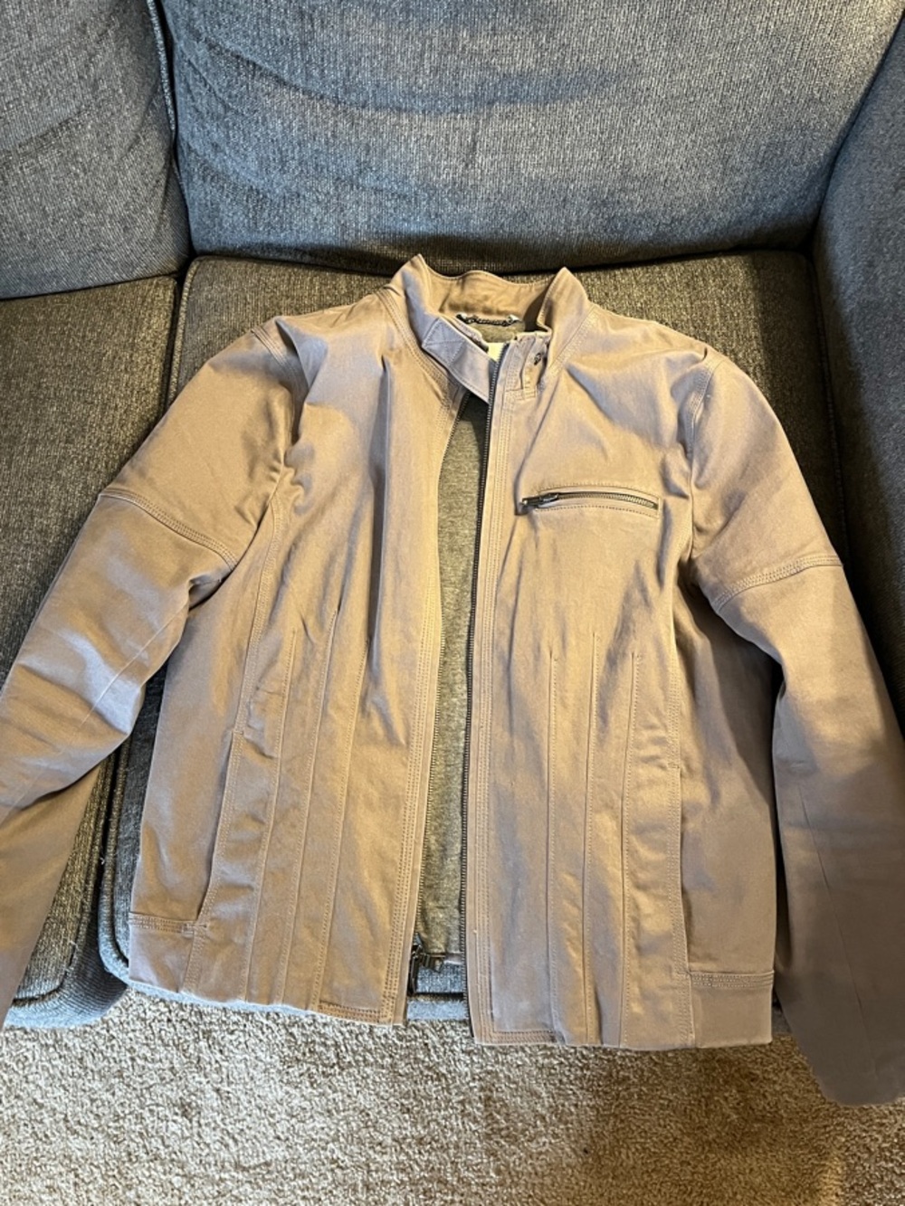 Banana Republic Gray and Light Taupe Stretch Jacket